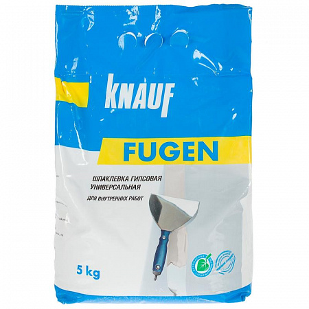 Шпаклёвка гипсовая Knauf Фуген, 5 кг Шпаклёвка гипсовая Knauf Фуген, 5 кг
